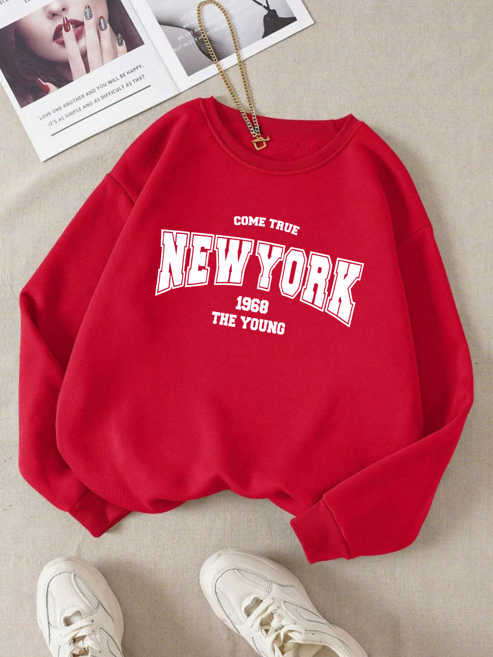 Winter Clothing New York - New York 1968 Women Sweatshirt Black