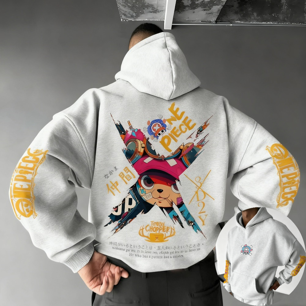 Winter Clothing Anime - One Piece Men's Hoodie Sweatshirt Tony