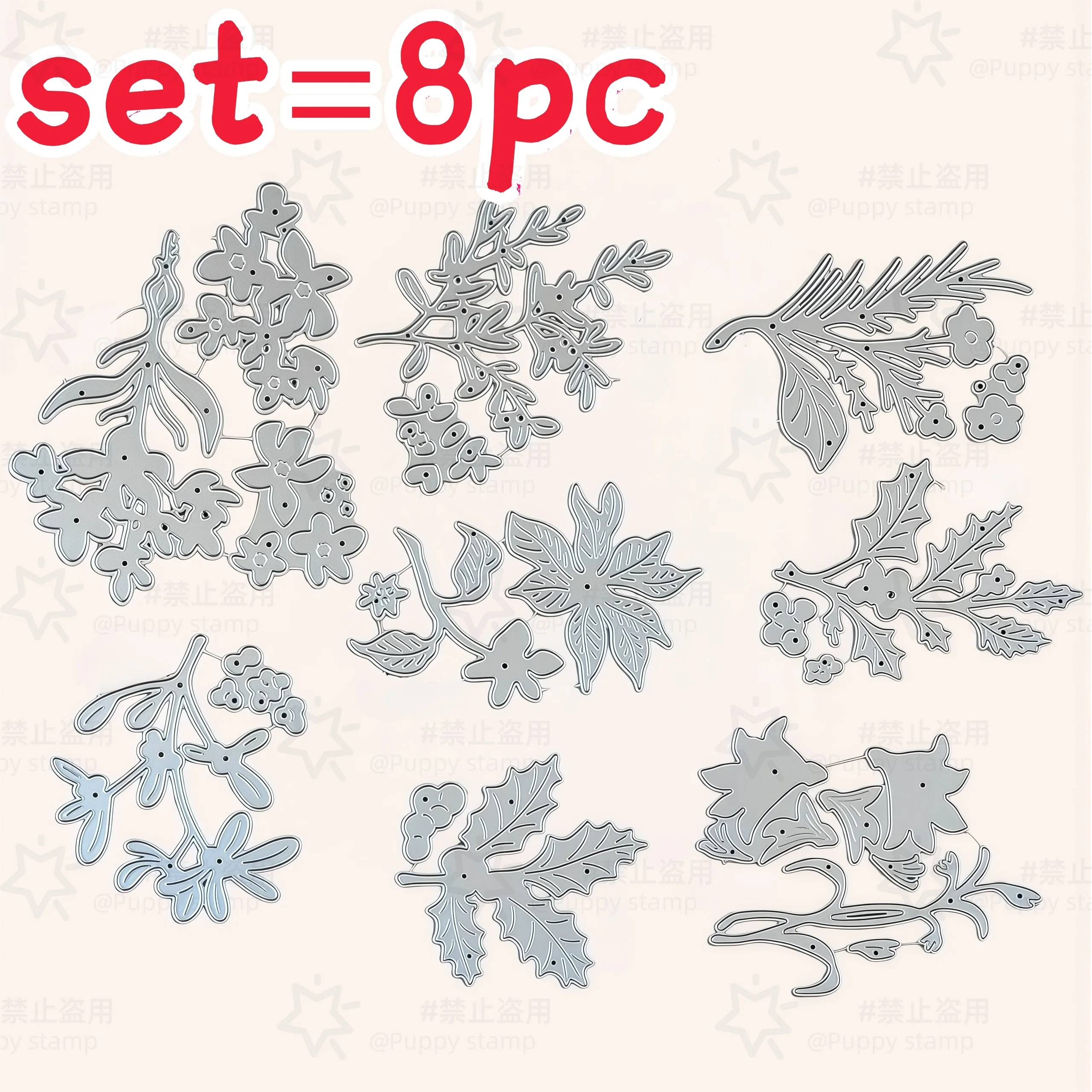 Winter Clothing Label - Winter Herbarium Labels Metal Cutting Dies