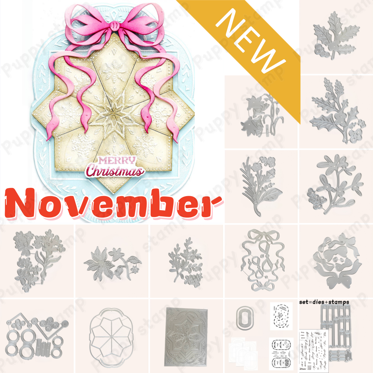 Winter Clothing Label - Winter Herbarium Labels Metal Cutting Dies