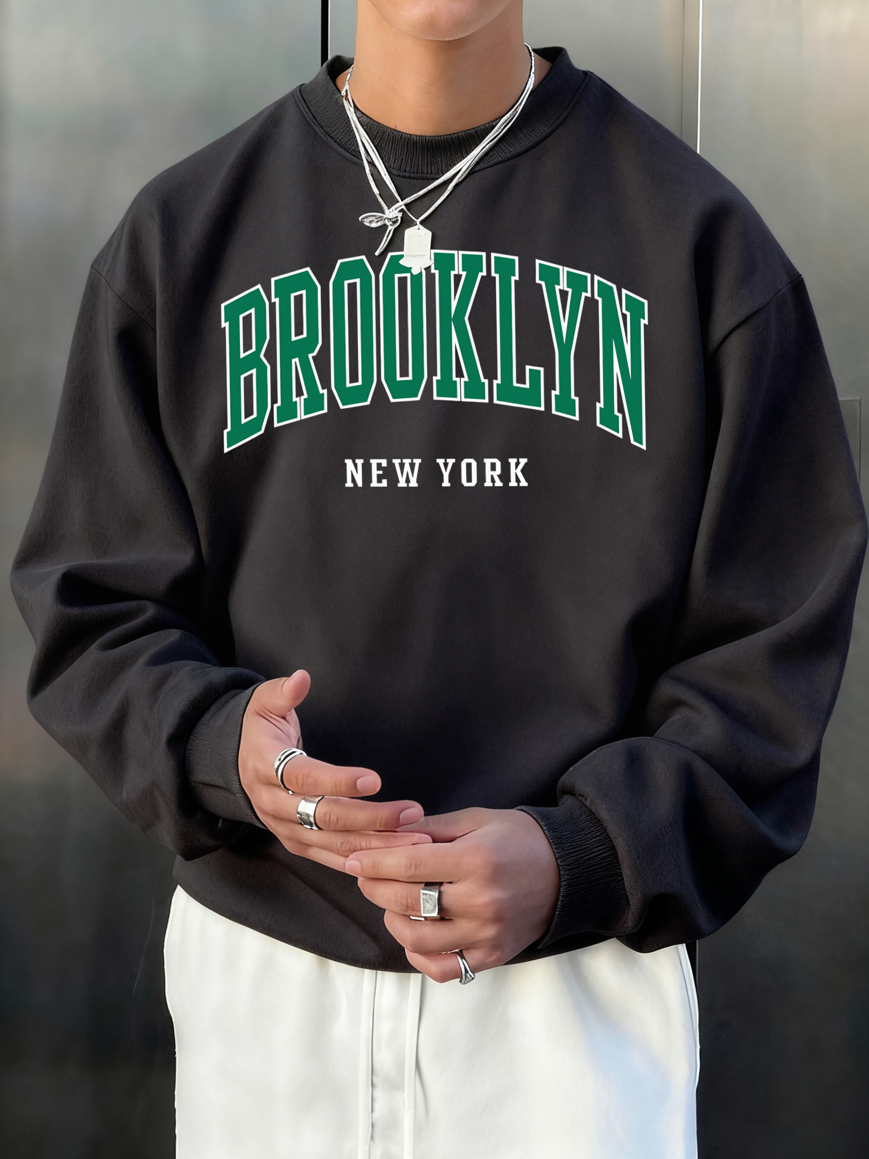 Winter Clothing New York - Brooklyn New York Pattern Men Daily