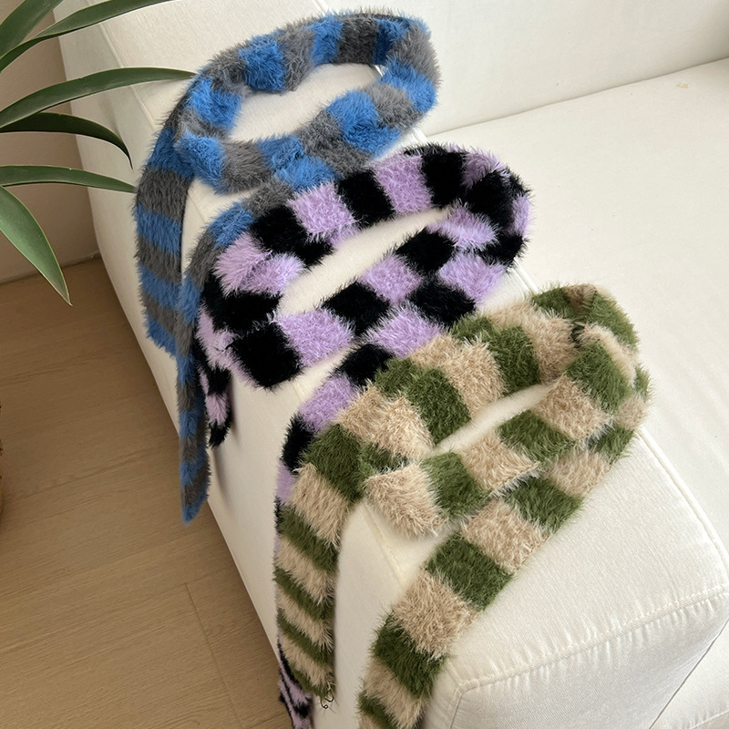 Y2k Striped Plush Narrow Long  - огляд і ціна Y2K Winter Clothing