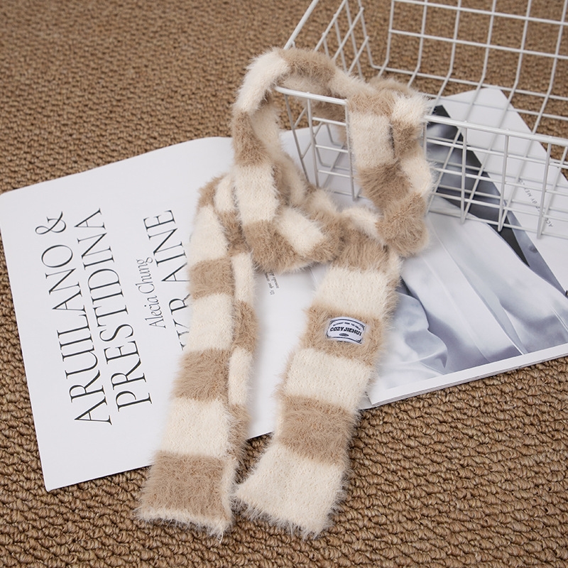 Y2k Striped Plush Narrow Long  - огляд і ціна Y2K Winter Clothing