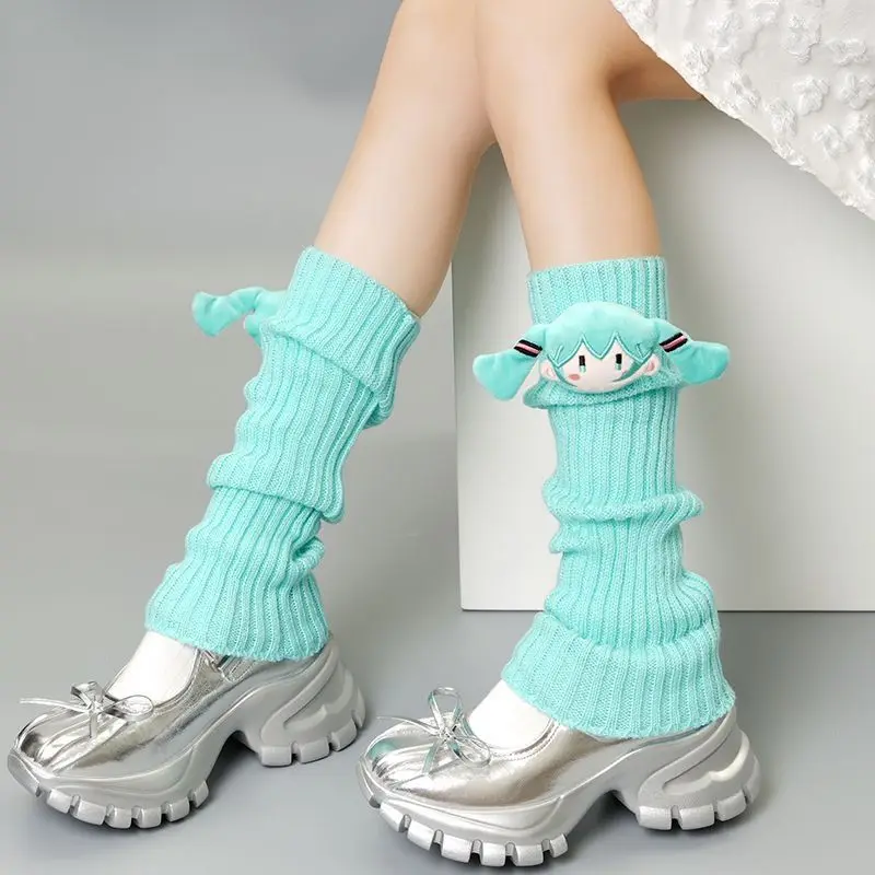 Cute Dopamine Knitted Stacked  - огляд і ціна Winter Clothing Leg Warmers