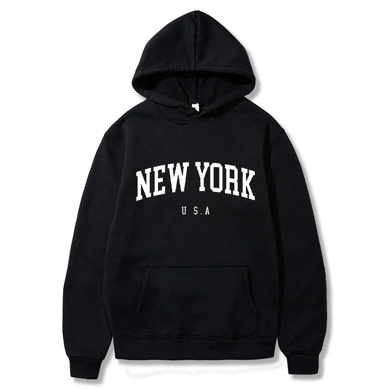 New York Print Men Women Hoodi - огляд і ціна Winter Clothing New York