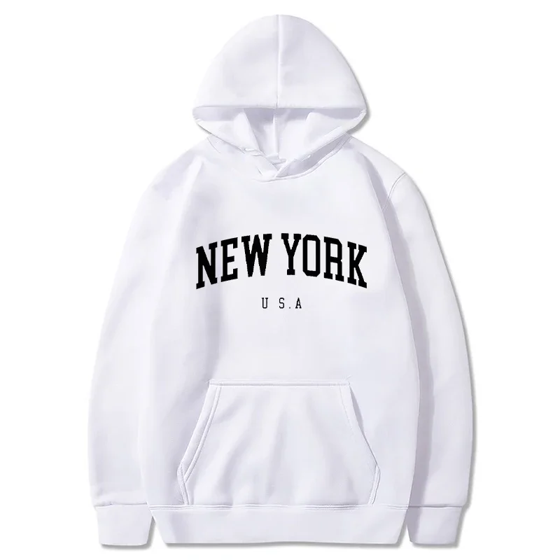 New York Print Men Women Hoodi - огляд і ціна Winter Clothing New York