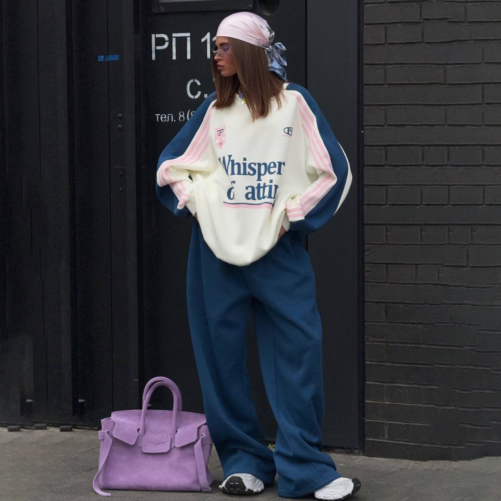 Fashion Contrasting Sweatshirt - огляд і ціна Y2K Winter Clothing