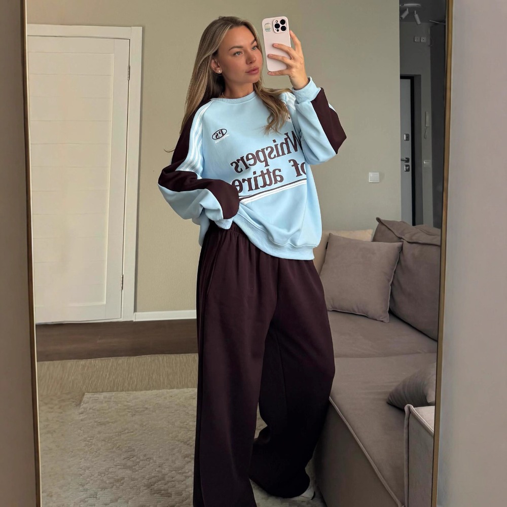 Fashion Contrasting Sweatshirt - огляд і ціна Y2K Winter Clothing