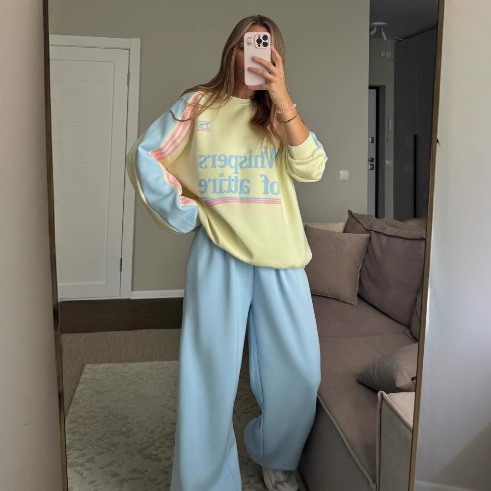 Fashion Contrasting Sweatshirt - огляд і ціна Y2K Winter Clothing