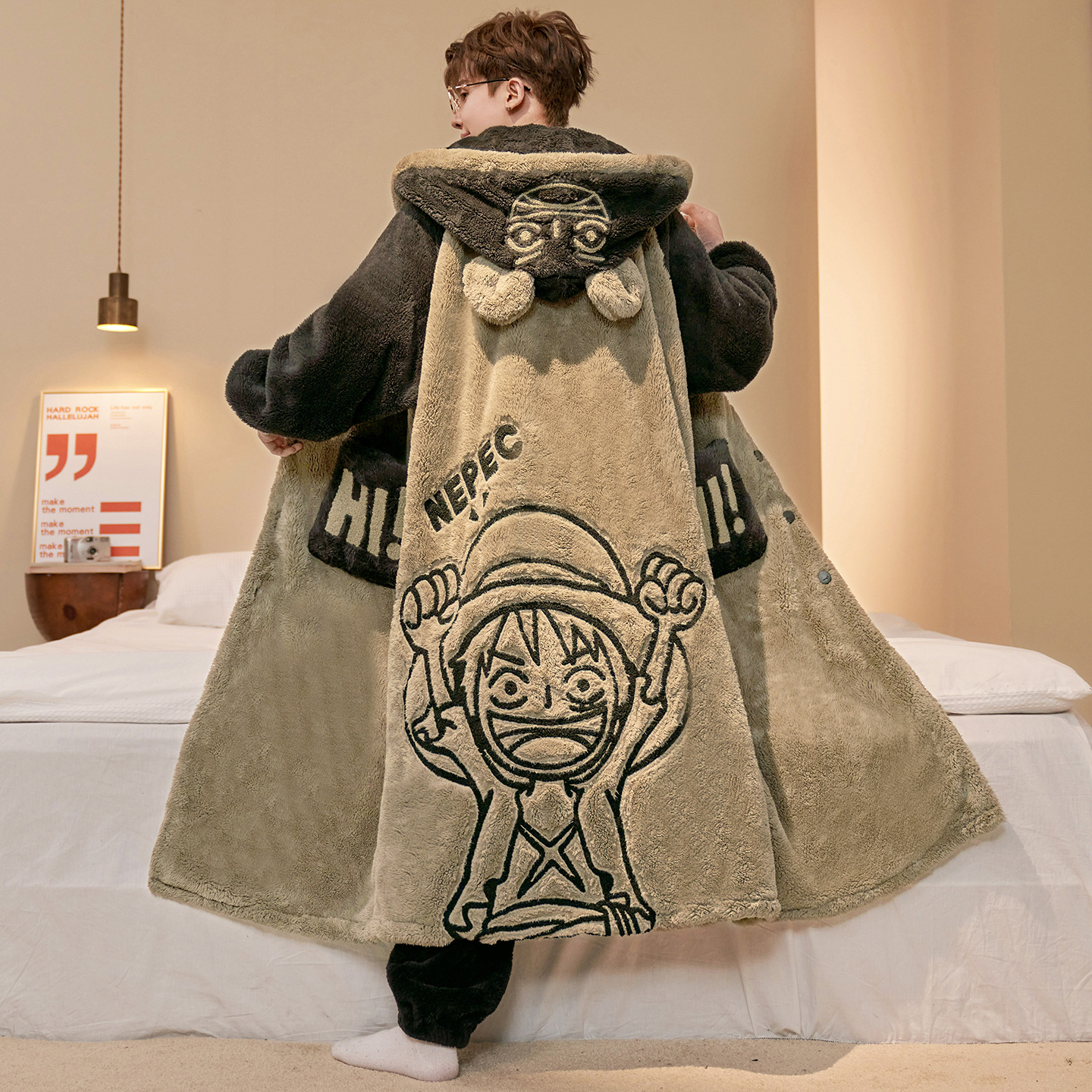 One Piece Luffy Bathrobe Anime - огляд і ціна Winter Clothing Anime