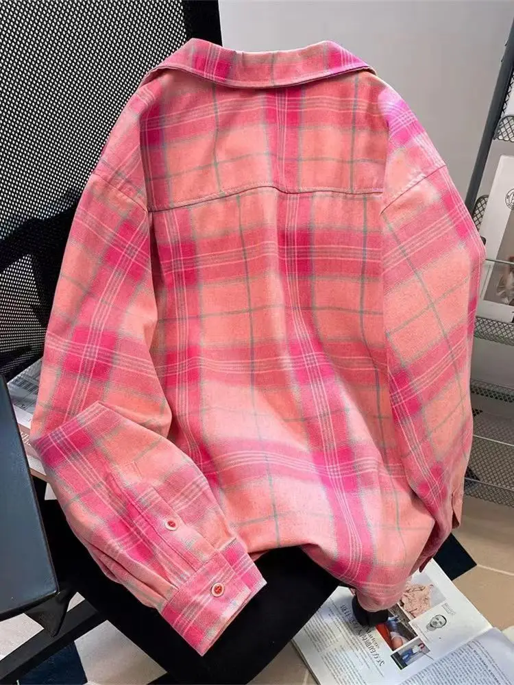 Y2k American Vintage Pink Plai - огляд і ціна Y2K Winter Clothing