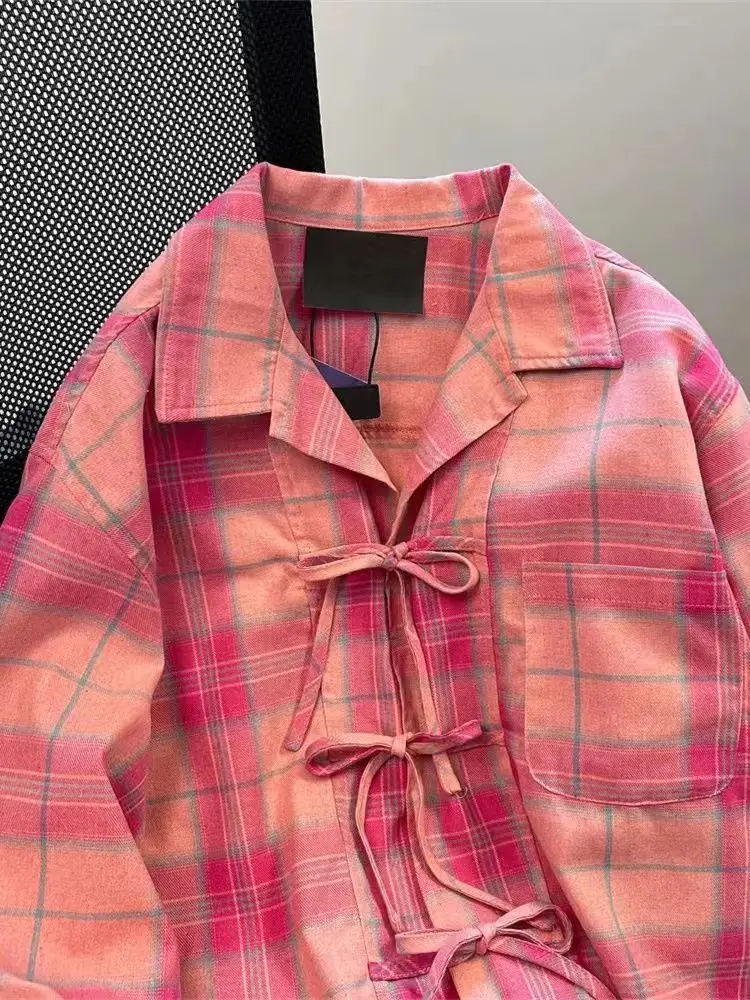 Y2k American Vintage Pink Plai - огляд і ціна Y2K Winter Clothing